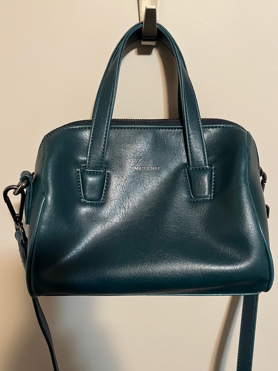 Matt & Nat Handbags - Matt & Nat Deep Teal Structured Dome Satchel